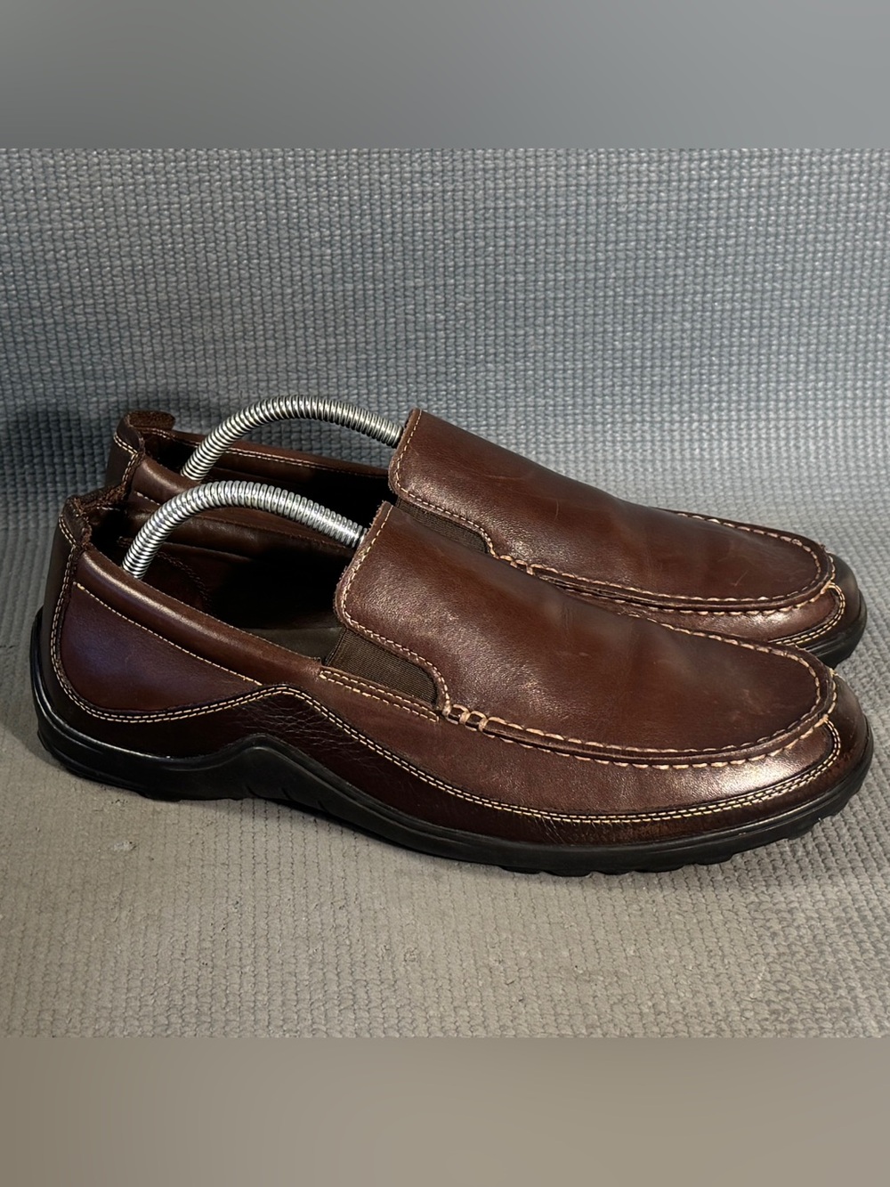 Cole Haan Men's Tucker Leather Pebble Accent Venetian Slip-On Loafers Size 10